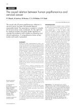 The causal relation between human papillomavirus and cervical cancer
