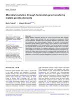 Microbial evolution through horizontal gene transfer by mobile genetic elements