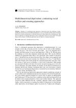 Multidimensional deprivation: contrasting social welfare and counting approaches