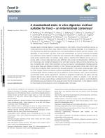 A standardised static in vitro digestion method suitable for food – an international consensus
