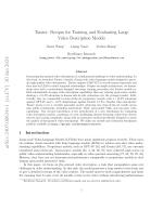 Tarsier: Recipes for Training and Evaluating Large Video Description Models