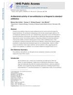 Antibacterial activity of non-antibiotics is orthogonal to standard antibiotics