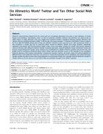Do Altmetrics Work? Twitter and Ten Other Social Web Services