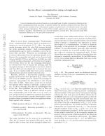 Secure direct communication using entanglement