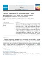 Traditional food processing and Acrylamide formation: A review