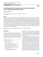 Quantile-based effect of energy, transport, and total environmental tax on ecological footprint in EU5 countries