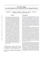 MLLM-as-a-Judge: Assessing Multimodal LLM-as-a-Judge with Vision-Language Benchmark