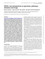 KEGG: new perspectives on genomes, pathways, diseases and drugs