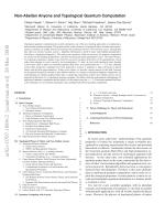 Non-Abelian Anyons and Topological Quantum Computation