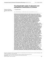 The phagotrophic origin of eukaryotes and phylogenetic classification of Protozoa