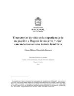 Trayectorias de vida en la experiencia de migración a Bogotá de mujeres viejas santandereanas: una lectura feminista