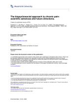 The biopsychosocial approach to chronic pain: scientific advances and future directions.