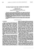 The Palmer Drought Severity Index: Limitations and Assumptions