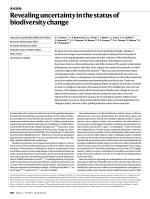 Revealing uncertainty in the status of biodiversity change