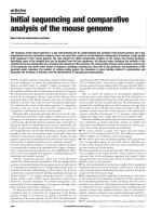 Initial sequencing and comparative analysis of the mouse genome