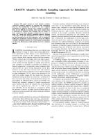 ADASYN: Adaptive Synthetic Sampling Approach for Imbalanced Learning