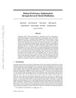 Robust Preference Optimization through Reward Model Distillation