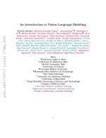 An Introduction to Vision-Language Modeling