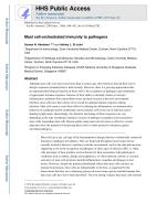 Mast cell-orchestrated immunity to pathogens
