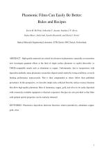 Plasmonic Films Can Easily Be Better: Rules and Recipes