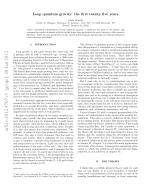 Loop quantum gravity: the first twenty five years
