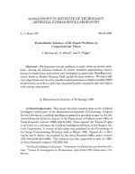 Probabilistic Solution of Ill-Posed Problems in Computational Vision