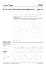 African stock markets’ connectedness: Quantile VAR approach