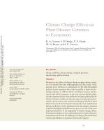 Climate Change Effects on Plant Disease: Genomes to Ecosystems
