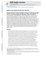 Update of the Healthy Eating Index: HEI-2015