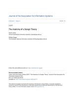 The Anatomy of a Design Theory
