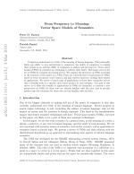 From Frequency to Meaning: Vector Space Models of Semantics