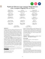 FlightLLM: Efficient Large Language Model Inference with a Complete Mapping Flow on FPGAs