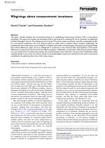 Misgivings about measurement invariance