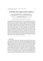 Oscillating foils of high propulsive efficiency