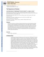 The Experience of Emotion