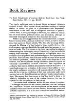 The Social Transformation of American Medicine