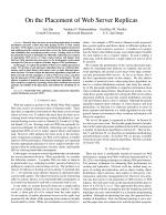 On the Placement of Web Server Replicas