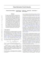 Mutual Information Neural Estimation