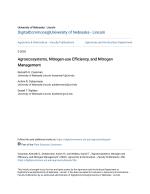 Agroecosystems, Nitrogen-use Efficiency, and Nitrogen Management