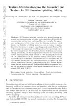 Texture-GS: Disentangling the Geometry and Texture for 3D Gaussian Splatting Editing