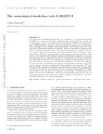 The cosmological simulation code GADGET-2