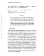 SELF-CONSISTENCY IMPROVES CHAIN OF THOUGHT REASONING IN LANGUAGE MODELS