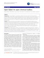 Open Babel: An open chemical toolbox