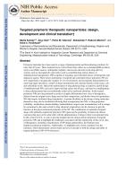 Targeted polymeric therapeutic nanoparticles: design, development and clinical translation†
