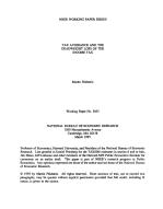 TAX AVOIDANCE AND THE DEADWEIGHT LOSS OF THE INCOME TAX