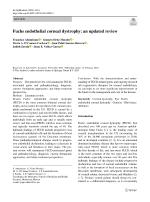 Fuchs endothelial corneal dystrophy: an updated review