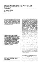Effects of Text Illustrations: A Review of Research