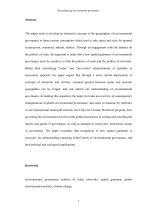 Reconfiguring environmental governance