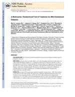 A Multicenter, Randomized Trial of Treatment for Mild Gestational Diabetes