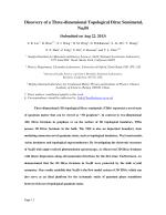 Discovery of a Three-dimensional Topological Dirac Semimetal, Na₃Bi